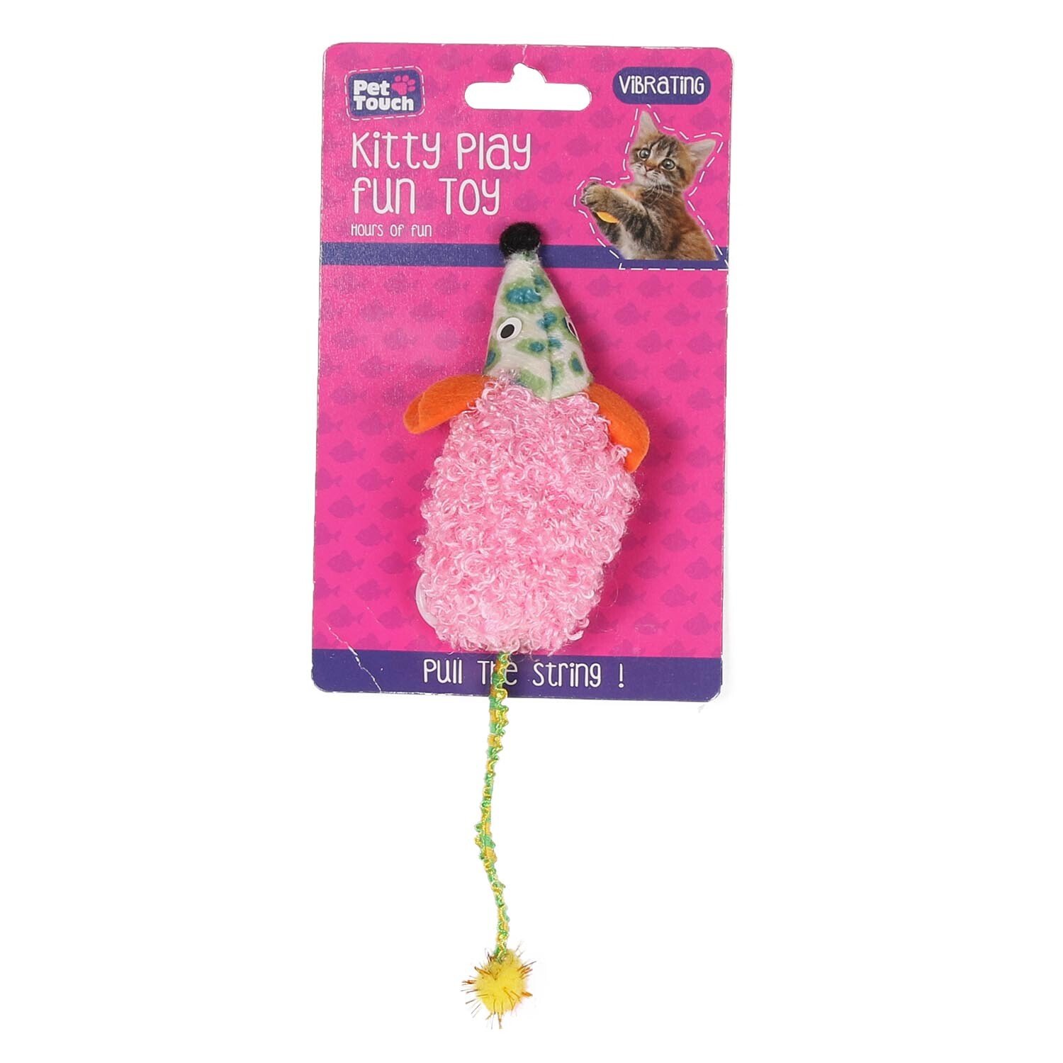 Vibrating Mouse Kitty Play Fun Toy Image 1