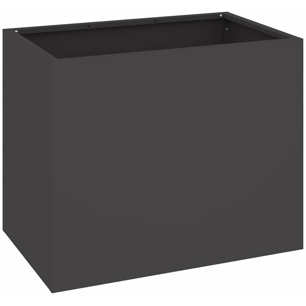 vidaXL Black Cold Rolled Steel Garden Planter 40 x 50 x 32cm Image 1
