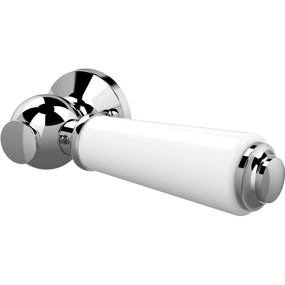 nuie Chrome Ceramic WC Lever Image 1