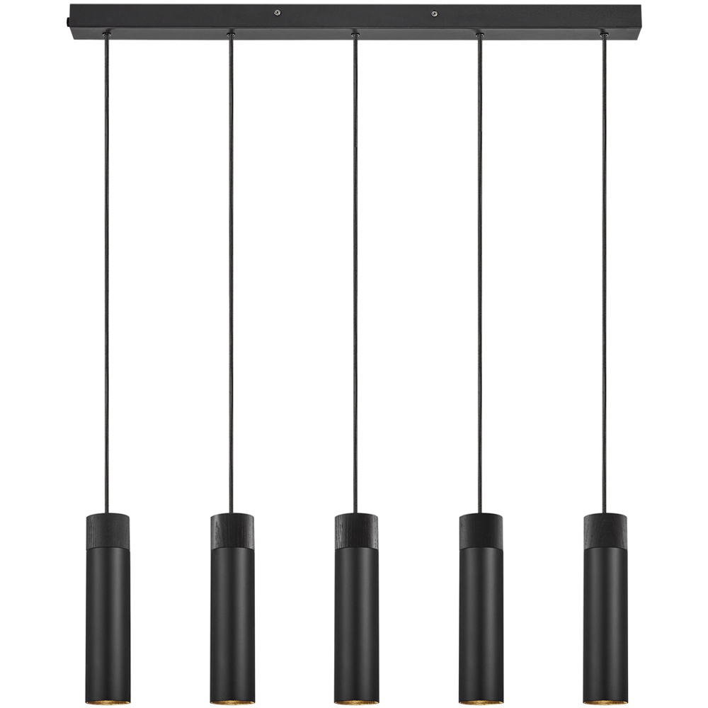 Nordlux Tilo 5-Spot Black Pendant Light Image 1