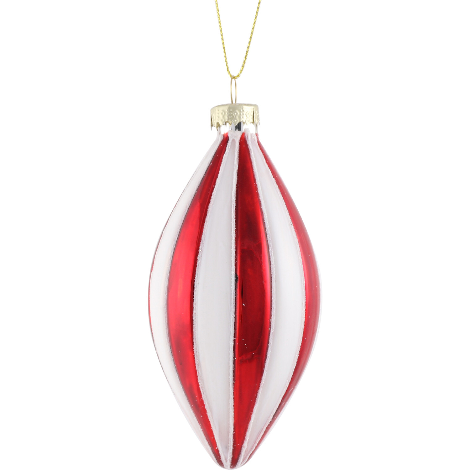 Shiny Droplet Red and White  - Red and White Image