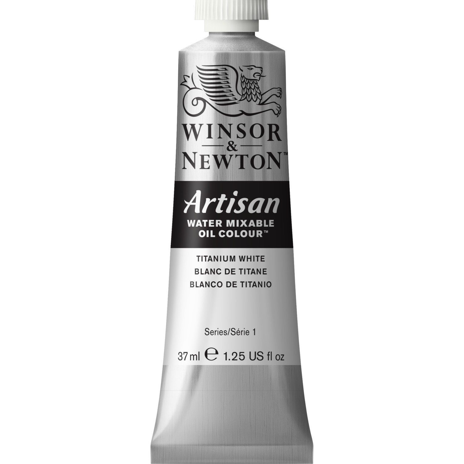 Winsor and Newton 37ml Artisan Mixable Oil Paint - Titanium White Image 1