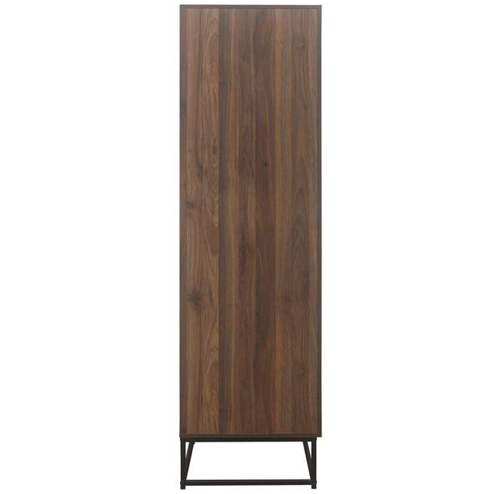 Houston 2 Door Single Drawer Walnut Wood Effect Wardrobe Image 5