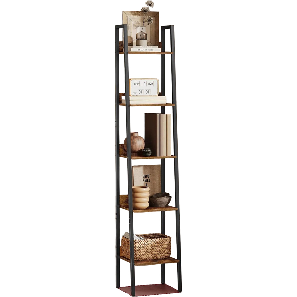 Modcraft 5 Shelf Narrow Ladder Bookshelf Image 3