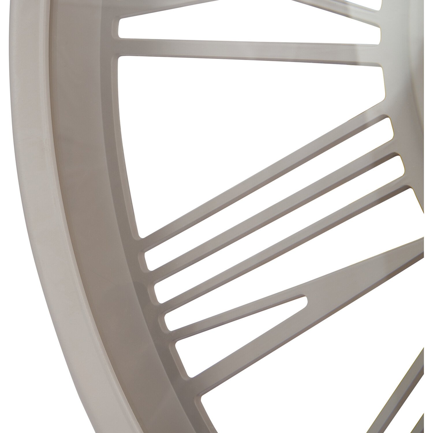White 3D Round Wall Clock 45cm Image 4