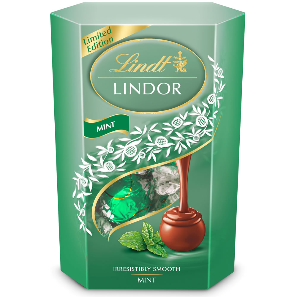 Lindt Lindor Mint Chocolate Truffles 200g Image