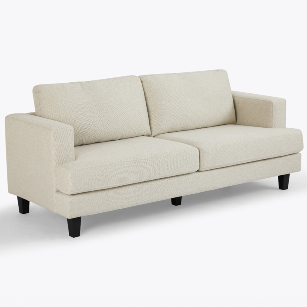 Home Detail Dale 3 Seater Beige Linen Sofa Image 2