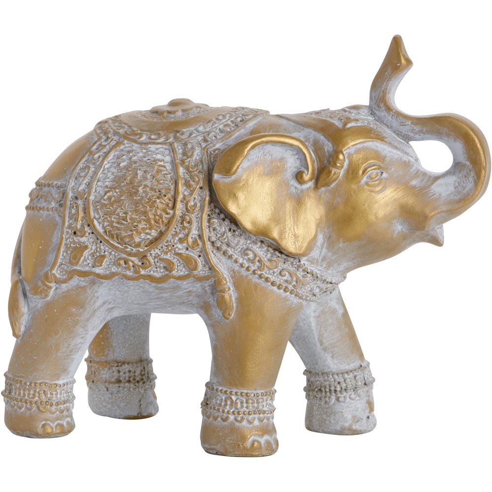 Wilko Elephant Resin Sculpture Medium Image 2