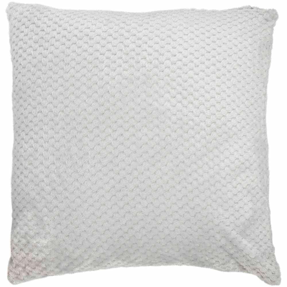 Wilko Silver Jumbo Cushion 55 x 55cm Image 1