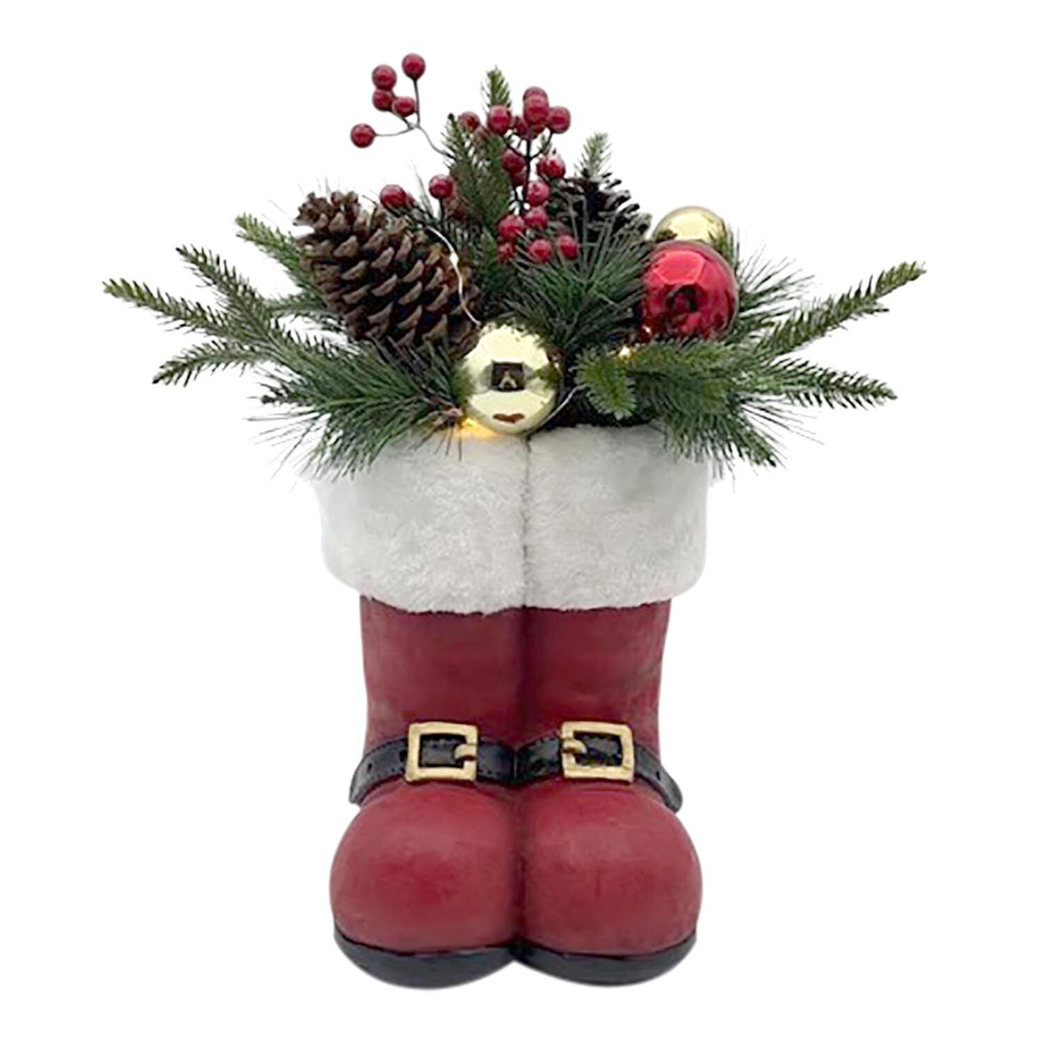 Floristry Santa Boots Ornament Image