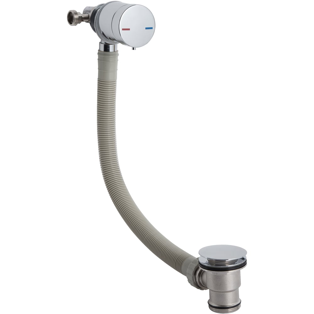 nuie BC Designs Chrome Free flow Bath Filler 550 x 68 x 74mm Image 1