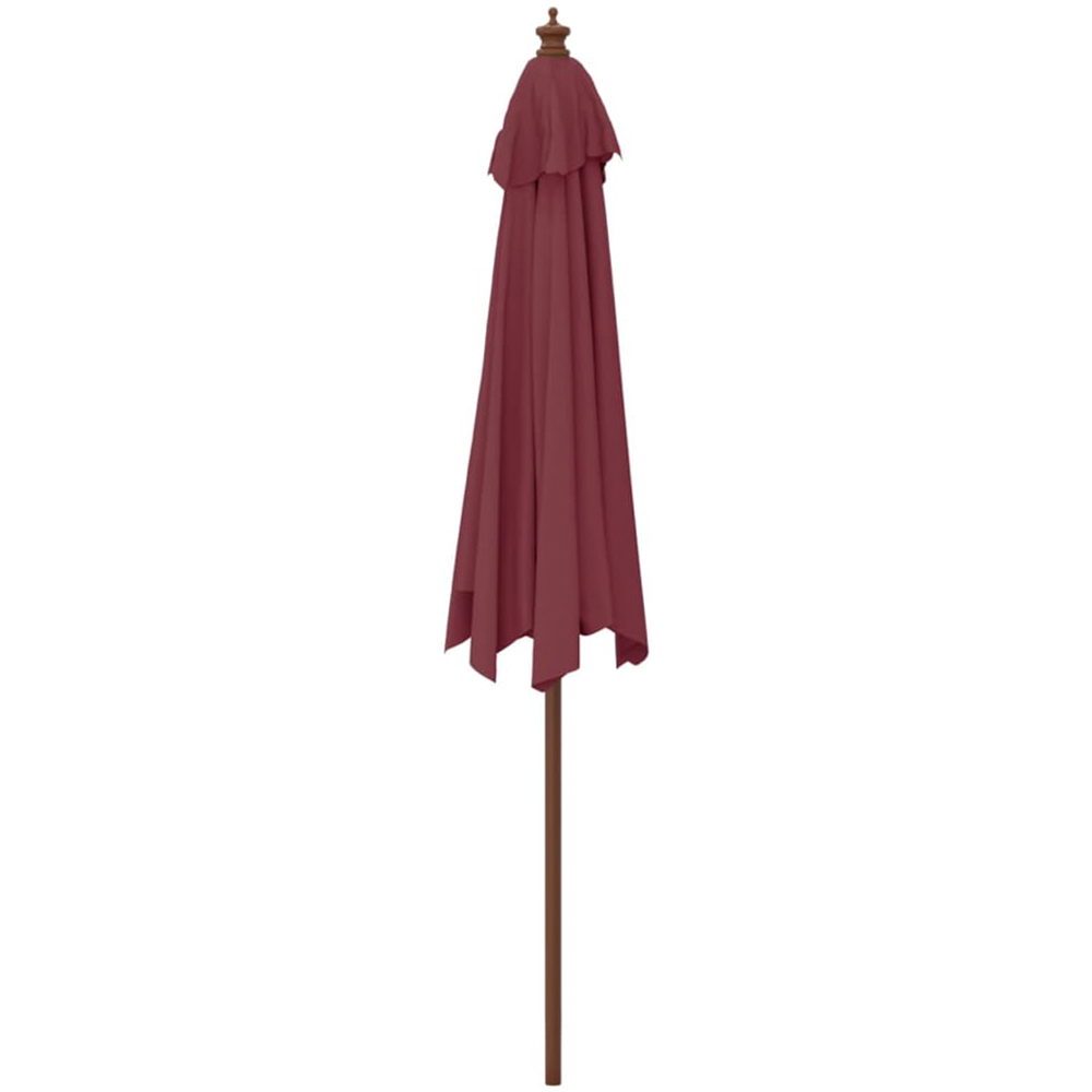 vidaXL Red Garden Parasol 2.4 x 2.9 Image 4