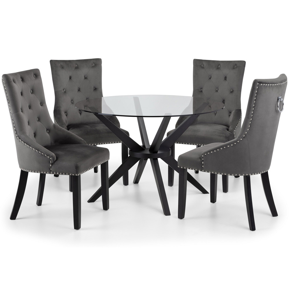 Julian Bowen Veneto Set of 2 Knockerback Chair Image 4