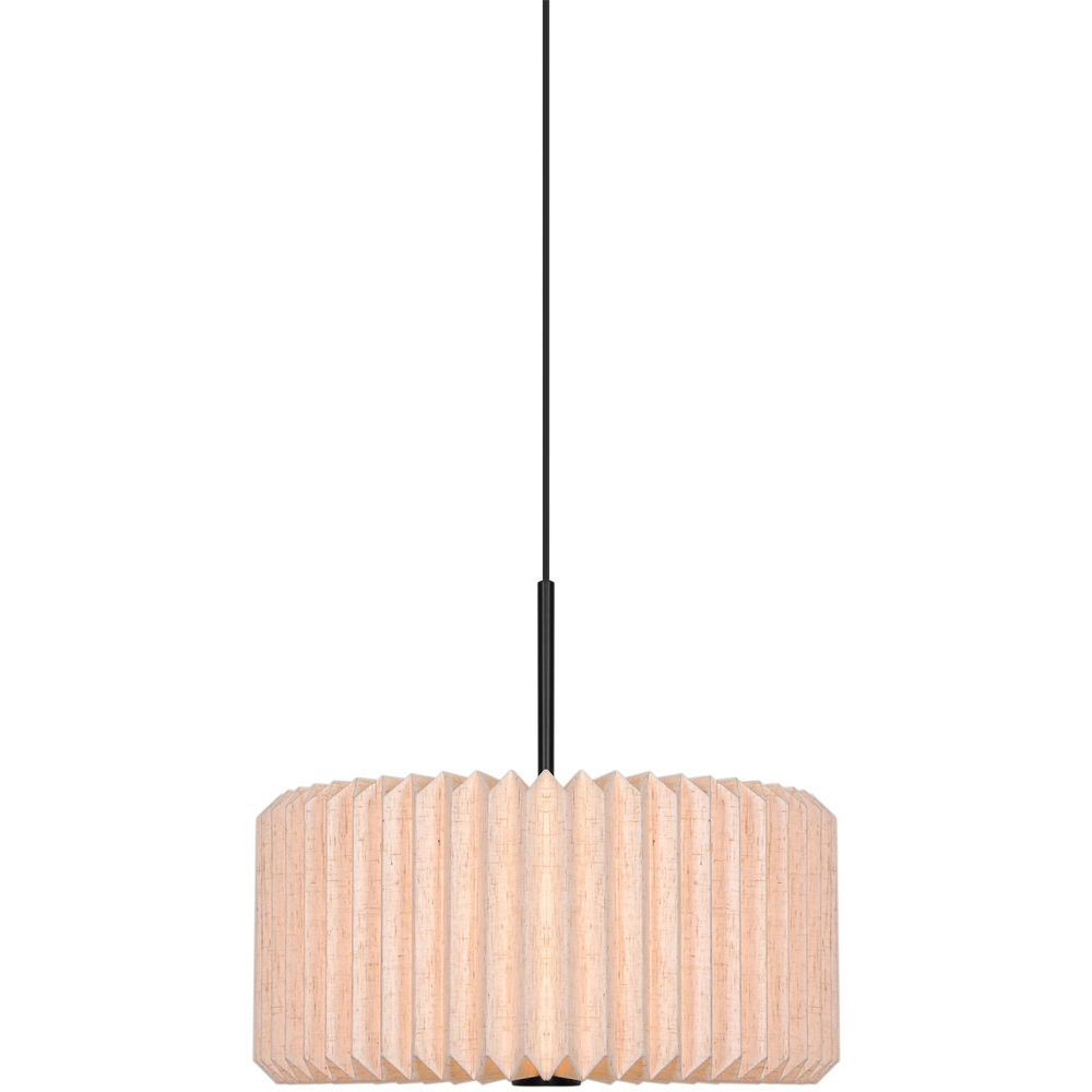 Nordlux Vivienne 40 Black Pleated Pendant Light Image 4