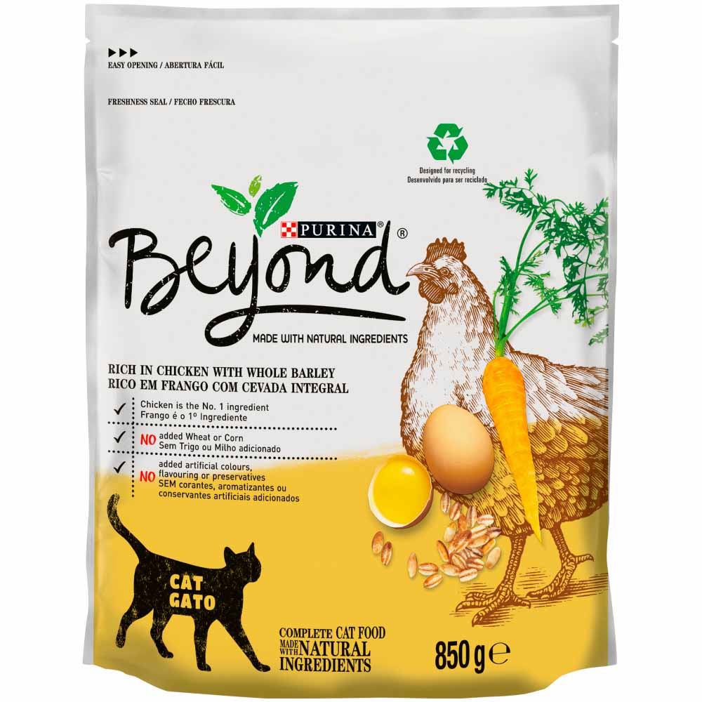 Beyond Simply Dry Cat Food Rich in Chicken 850g Image 2