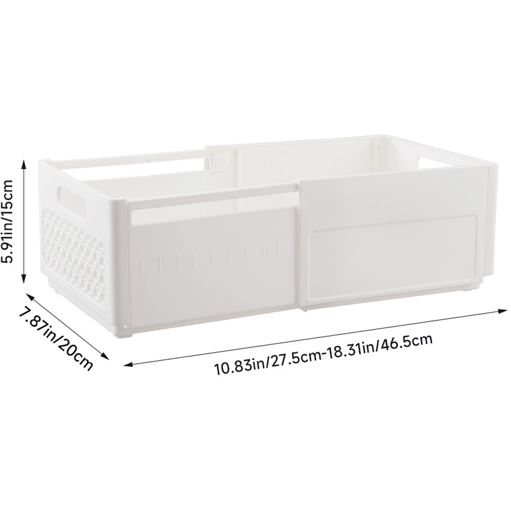 H&O Direct Plastic Expandable Storage Organiser 2 Pack Image 5