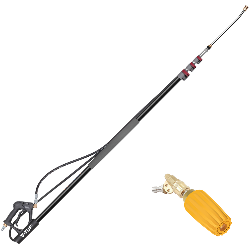 V-TUF T2.9800G-KIT1 Extendable Lance 2.5 to 8m and Roof Cleaning Attachment 400 Bar Kit Image