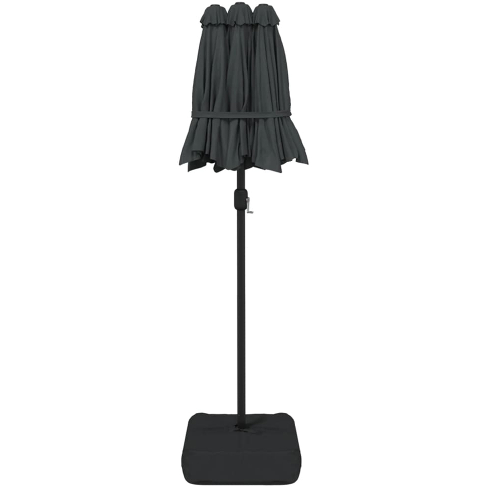 vidaXL Anthracite Double Head Garden Parasol 3m Image 2