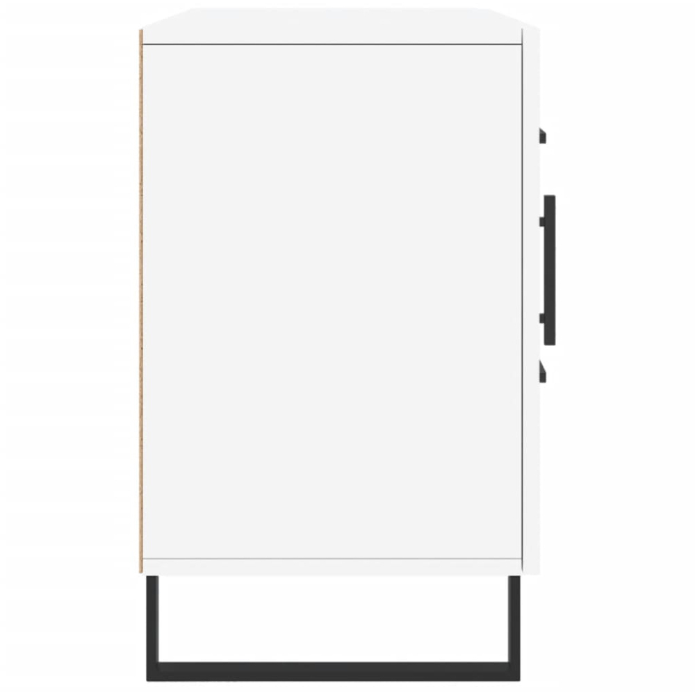 vidaXL 2 Door 2 Drawer White Wide Sideboard Image 7