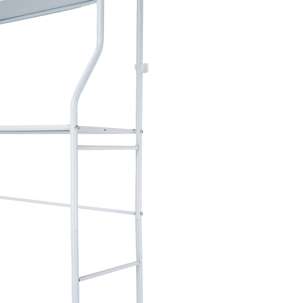 Living and Home 2 Shelf White Over-Washing Machine Storage Rack Image 5
