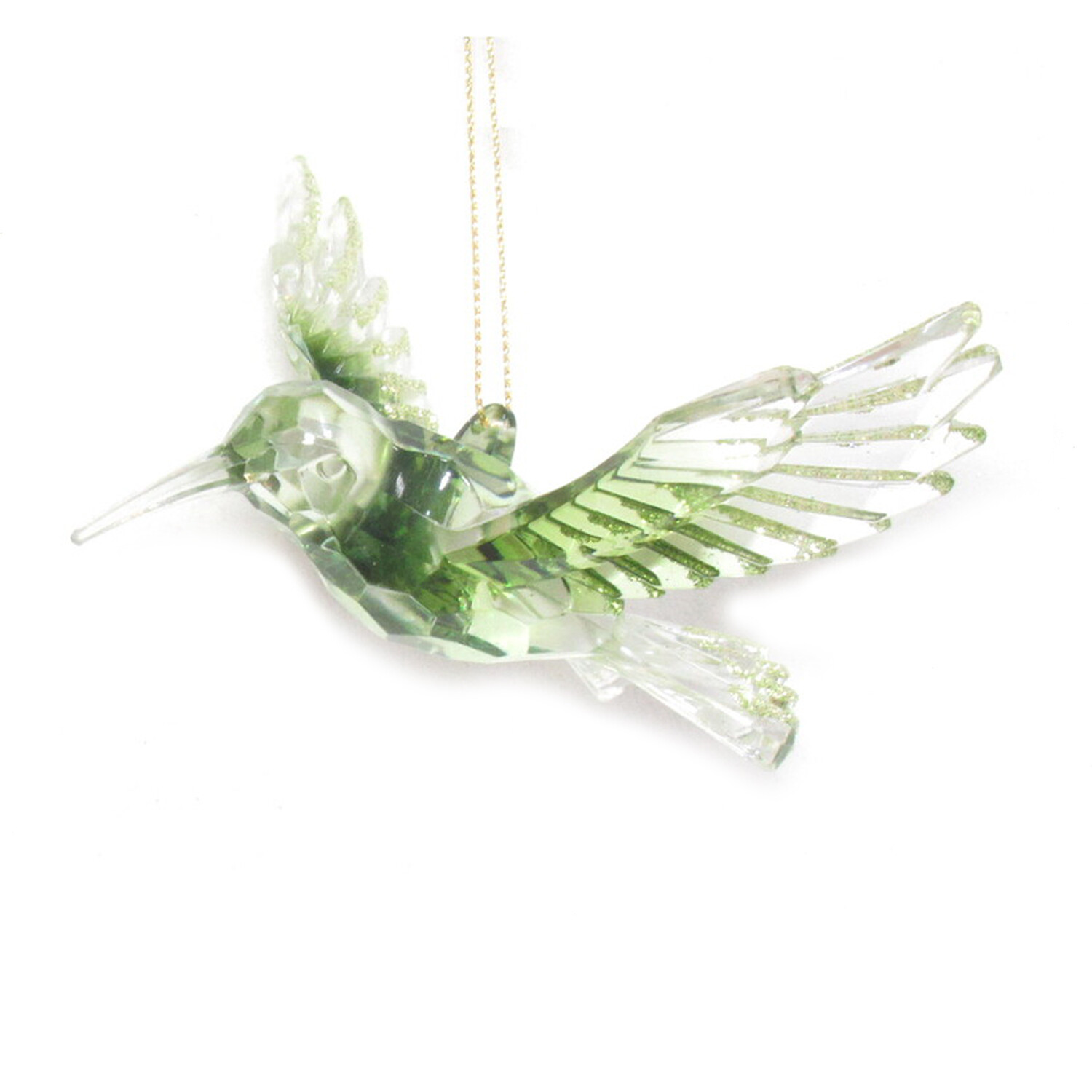 Ombre Green Hummingbird Hanging Decoration Image 6