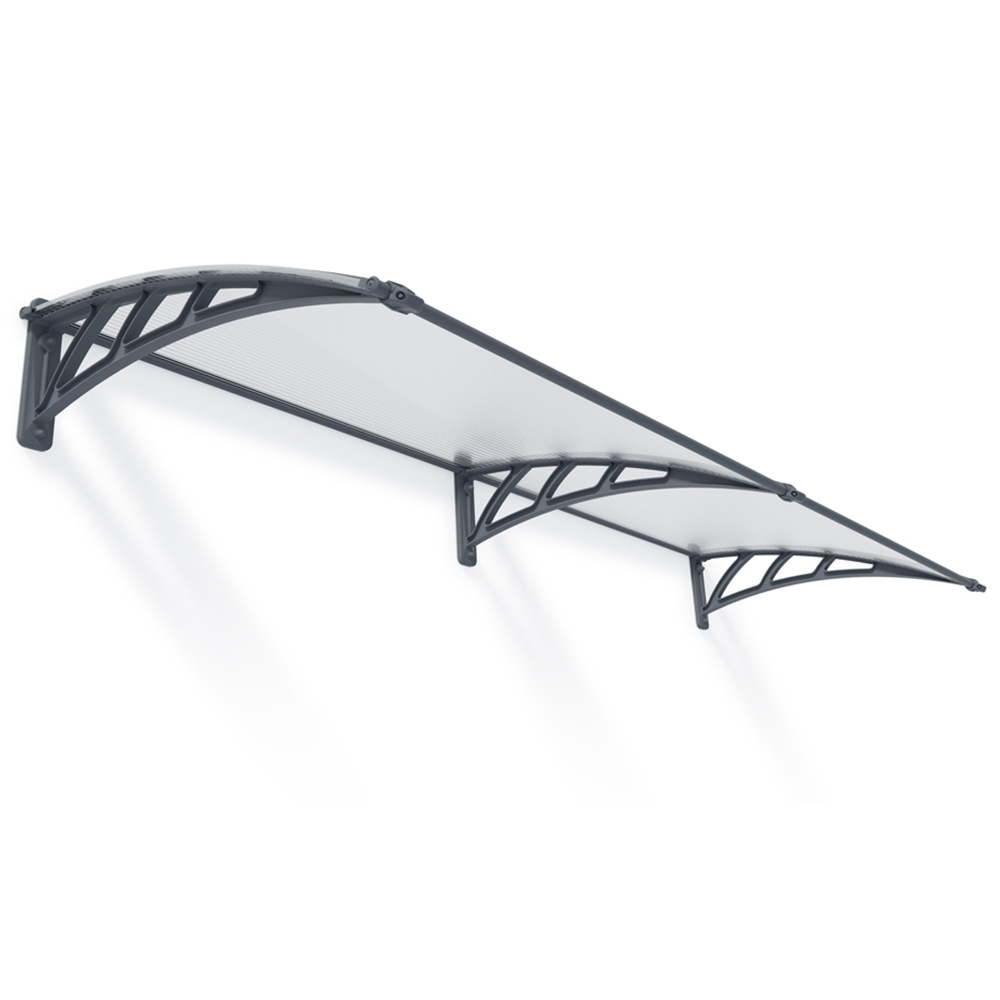 Palram Canopia Neo 2360 Grey Twinwall Door Canopy 2.4 x 0.75m Image 2