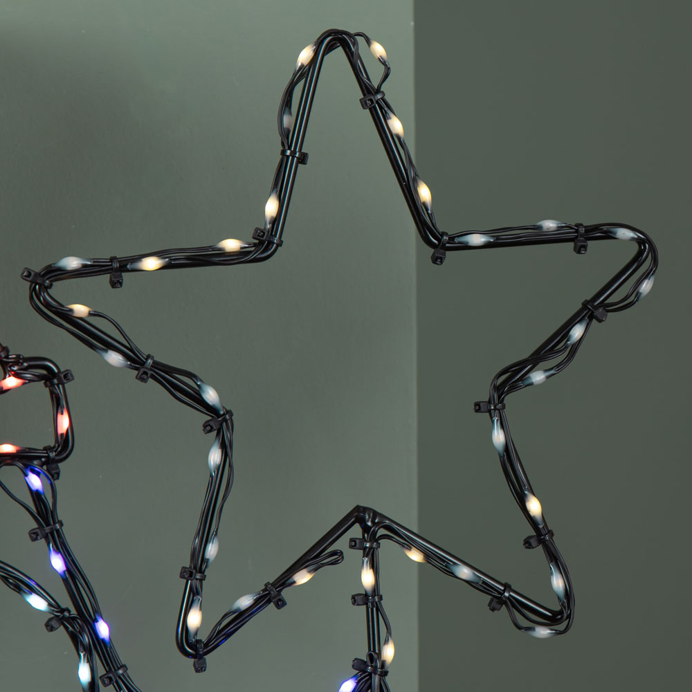 Premier FlexiBrights 221 Multicolour LED Light Up Christmas Penguin with Star 58cm Image 3