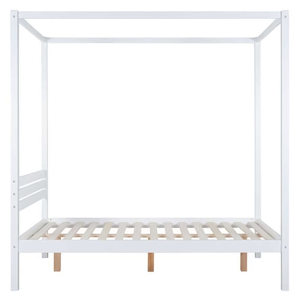 Mercia King Size White Solid Pine 4 Poster Bed Frame Image 4