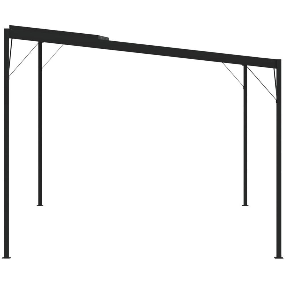 vidaXL 2.45 x 3.96m Anthracite Aluminium and Steel Gazebo with Roof Image 5