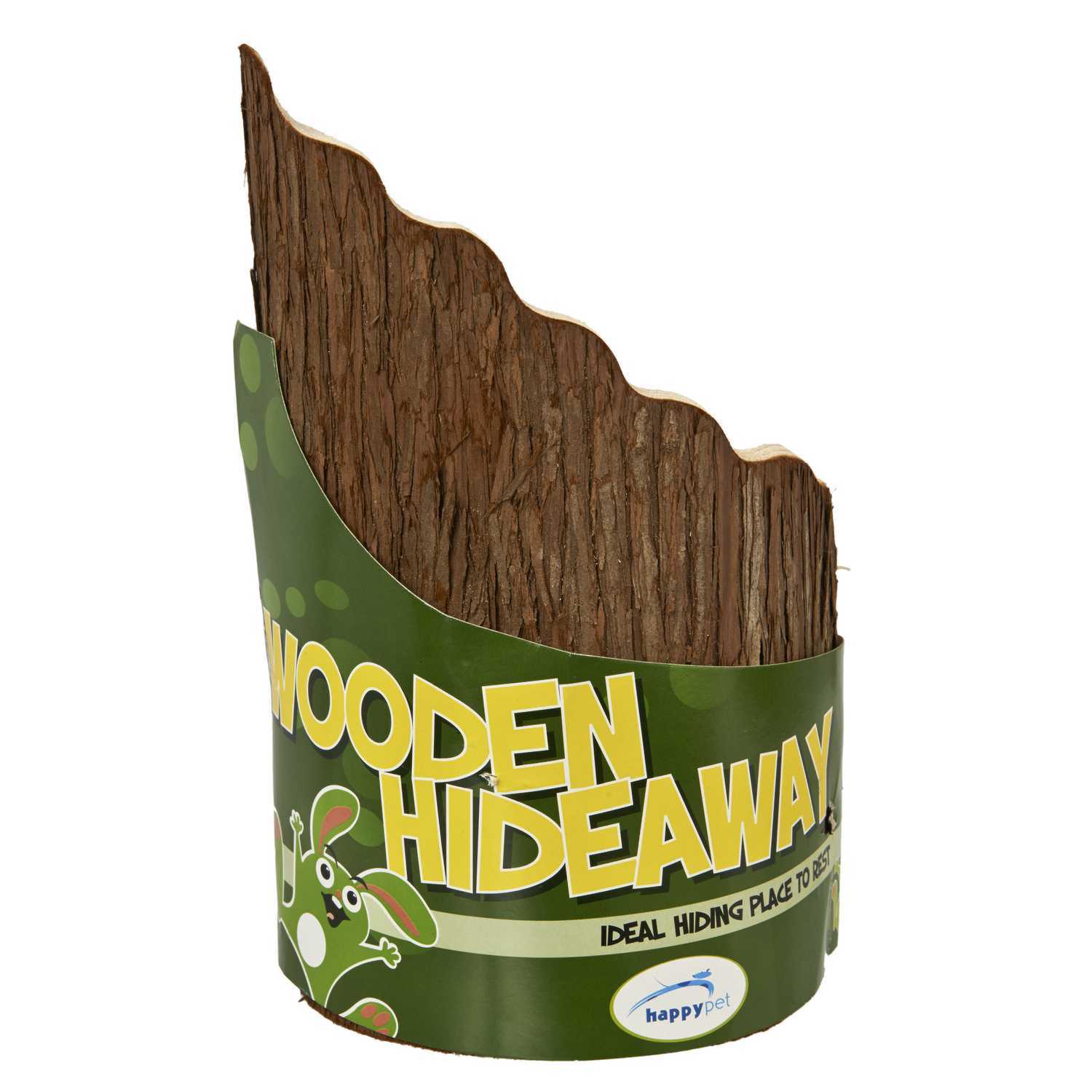 Happy Pet Raw Wooden Hideaway - 25cm Image 1