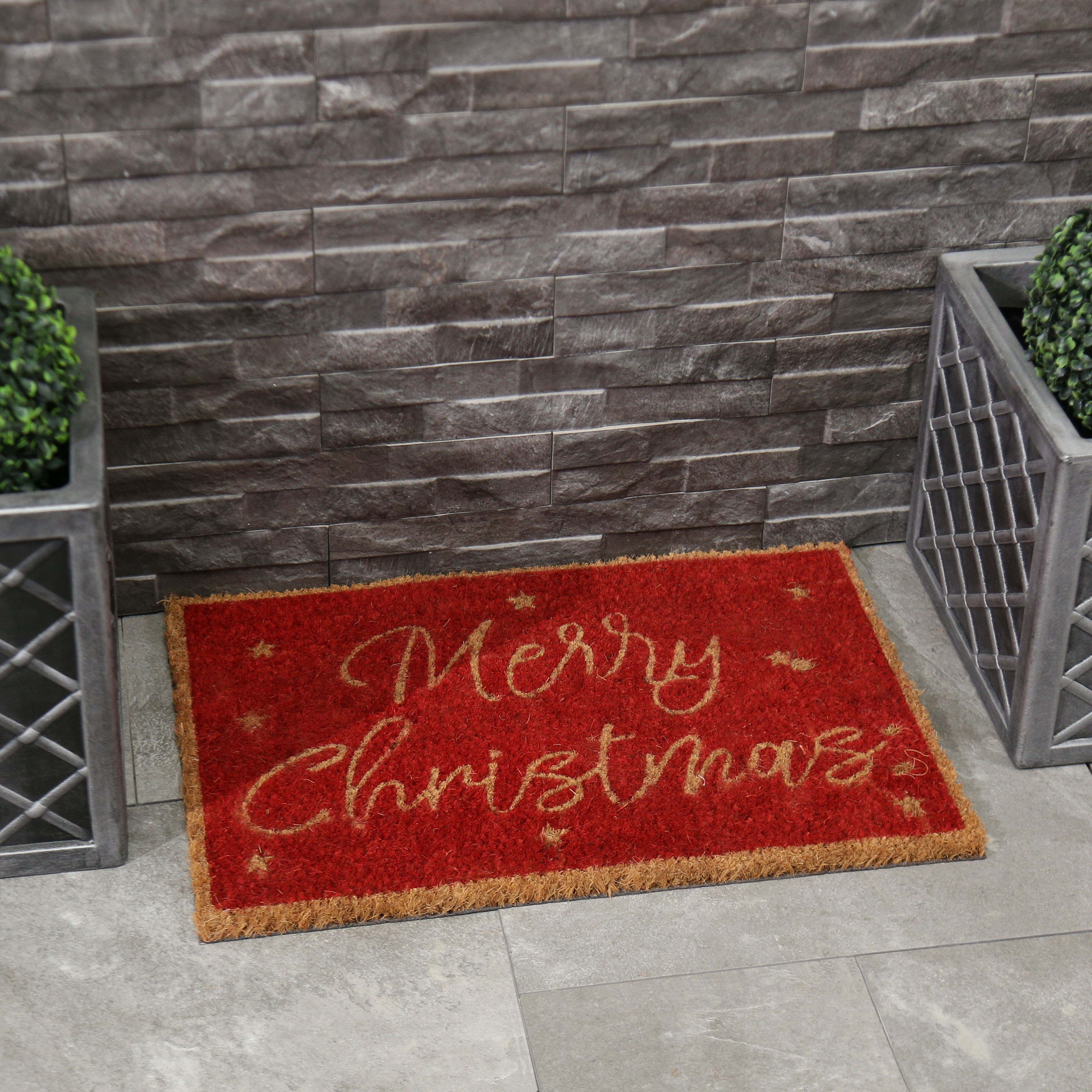 Charles Bentley Merry Christmas Coir Doormat 40 x 60cm Image 2