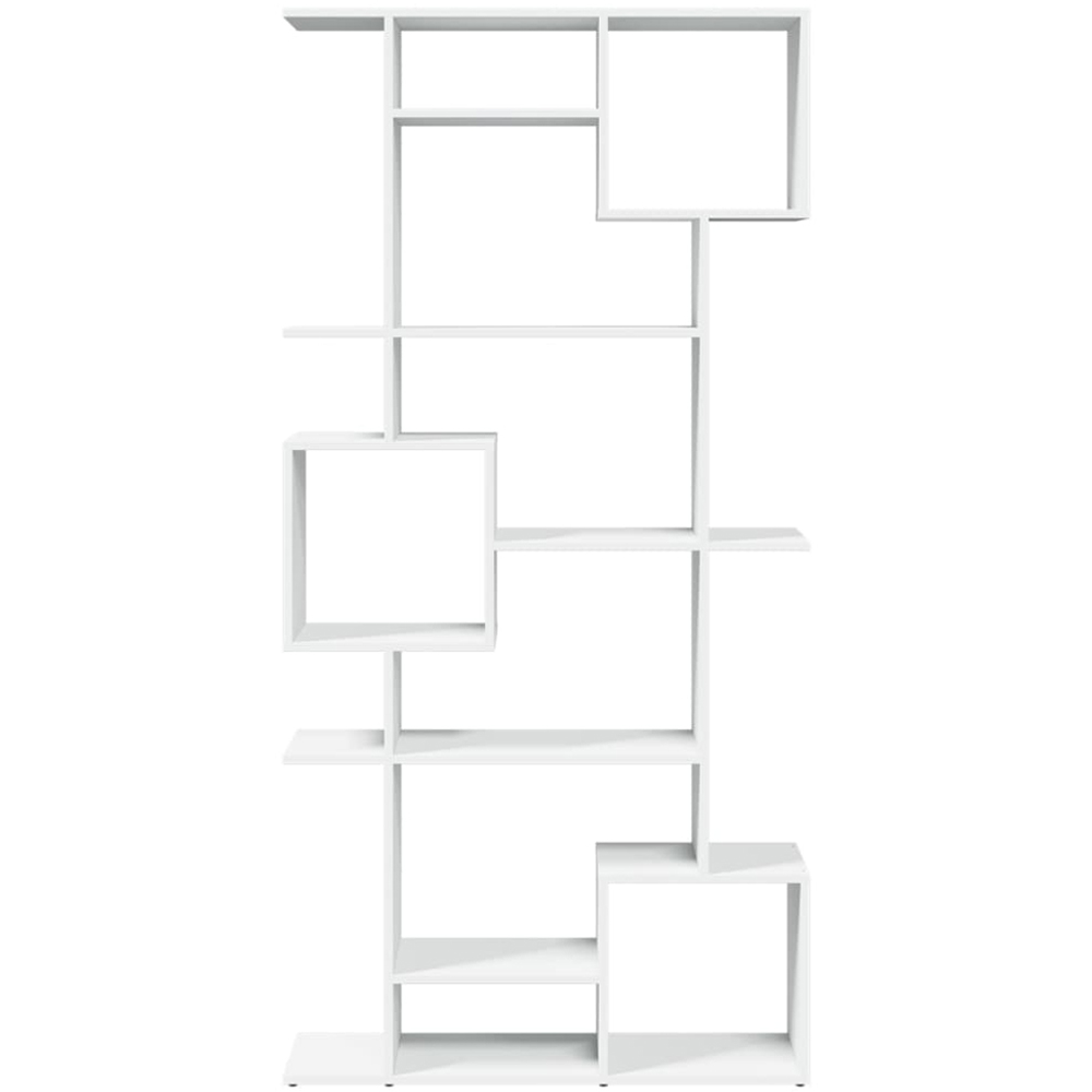 vidaXL 9 Shelf White Bookcase Image 3