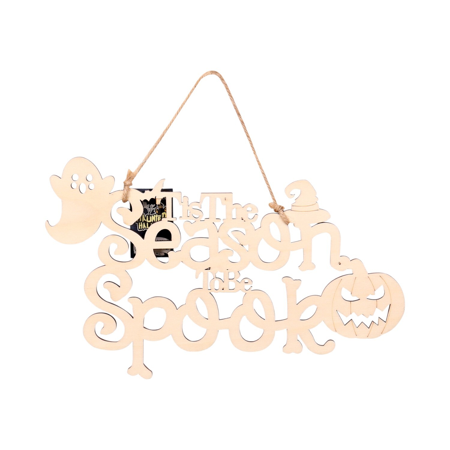 Decorate Your Own Spooky Woden Sign Natural Image 2