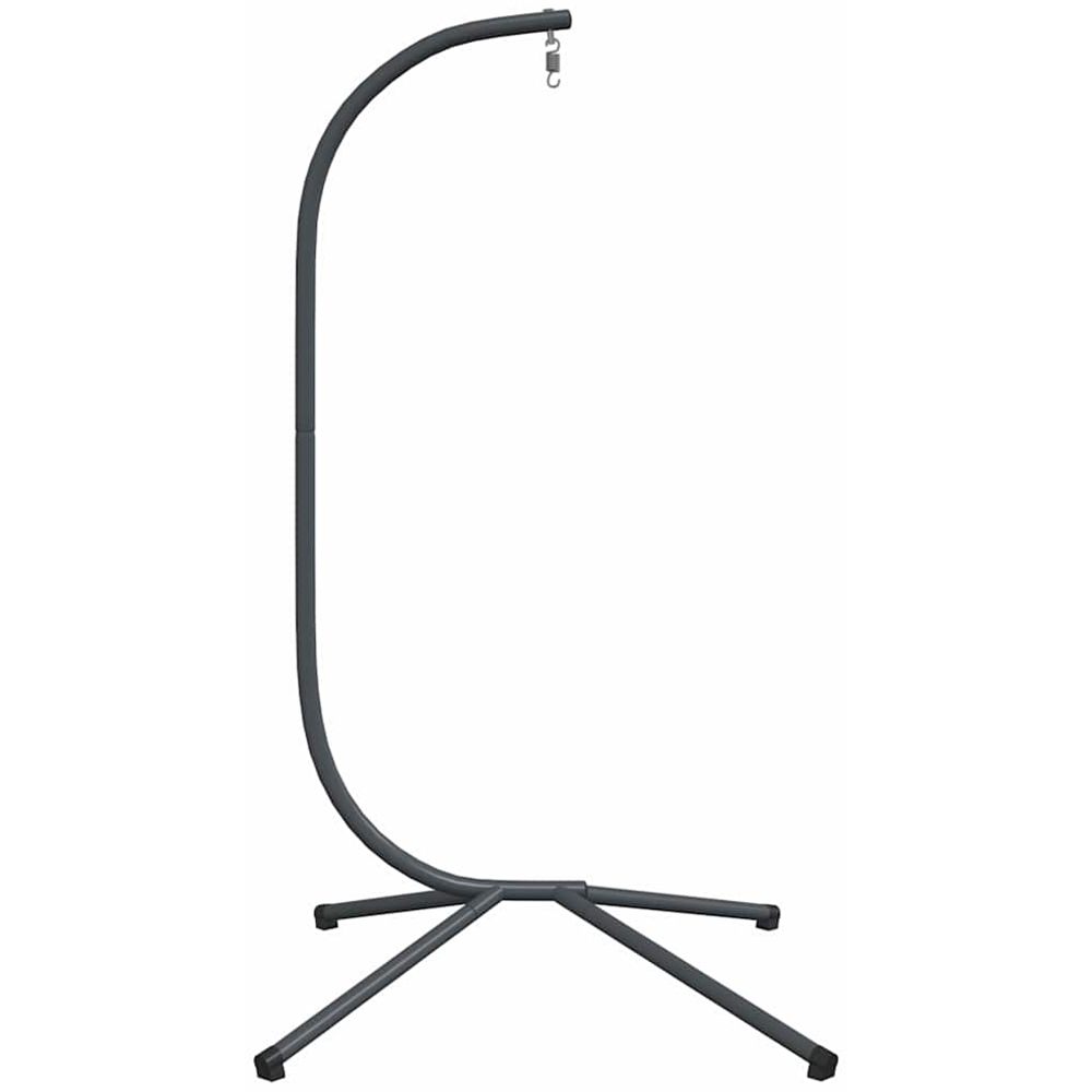 vidaXL Anthracite C-Shaped Hanging Egg Chair Stand Image 3