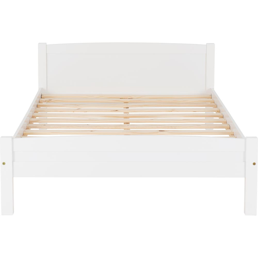 Seconique Double Amber White Bed Frame Image 3