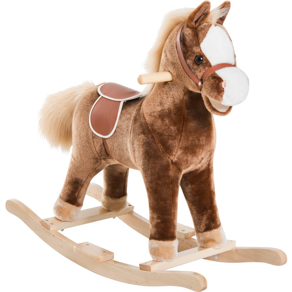 Tommy Toys Rocking Horse Pony Toddler Ride On Brown Image 1