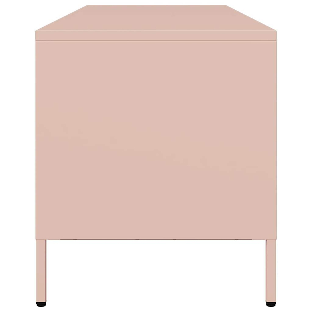 vidaXL 4 Drawer 4 Shelf Pink Steel Industrial Style TV Cabinet Image 6
