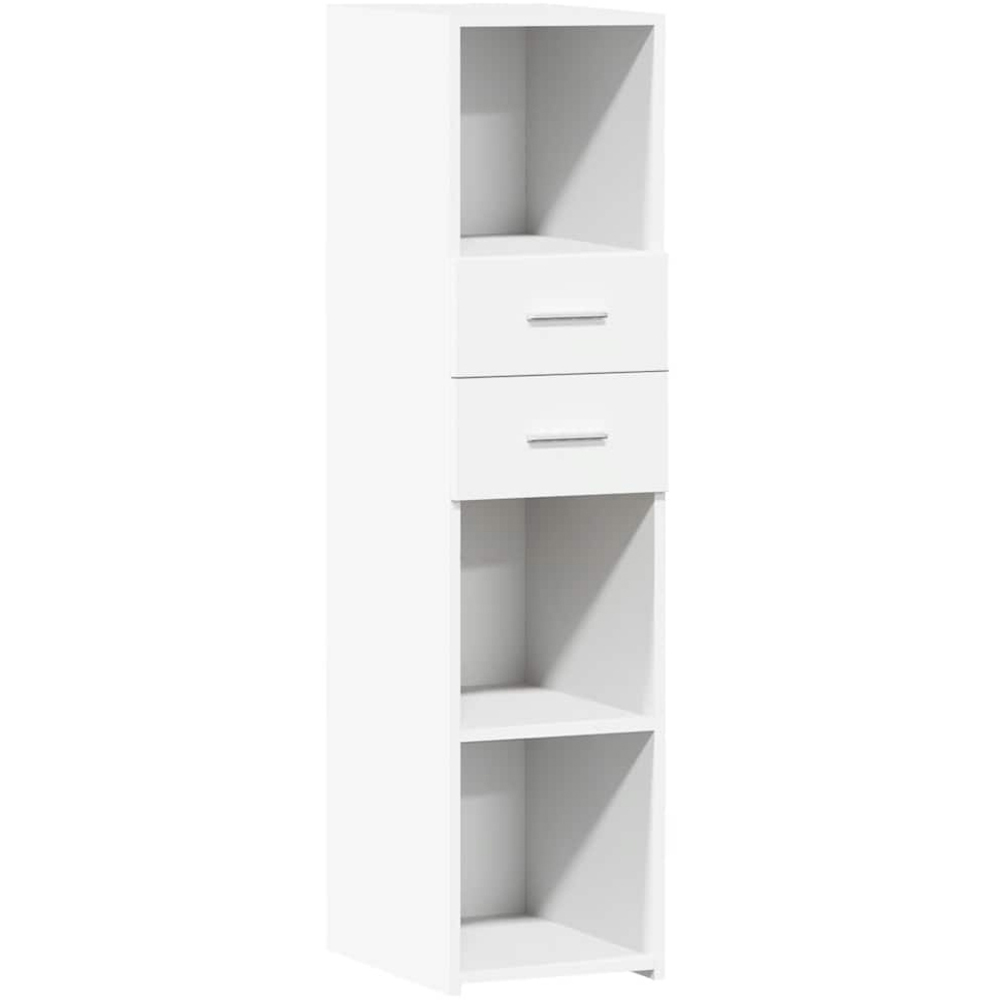 vidaXL 2 Drawer 3 Open Shelf White Highboard Image 2