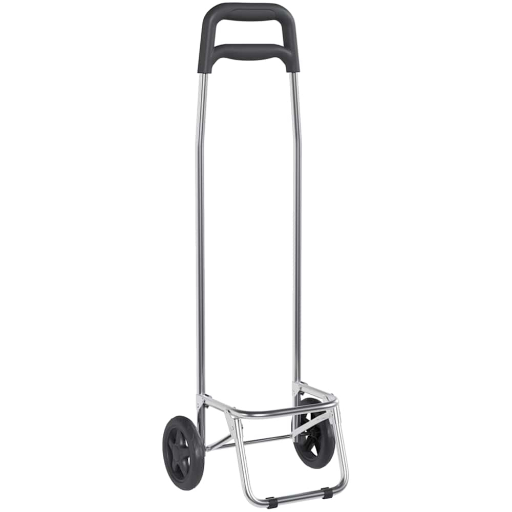 vidaXL 35 x 28 x 92cm Black Foldable Shopping Trolley Image 5