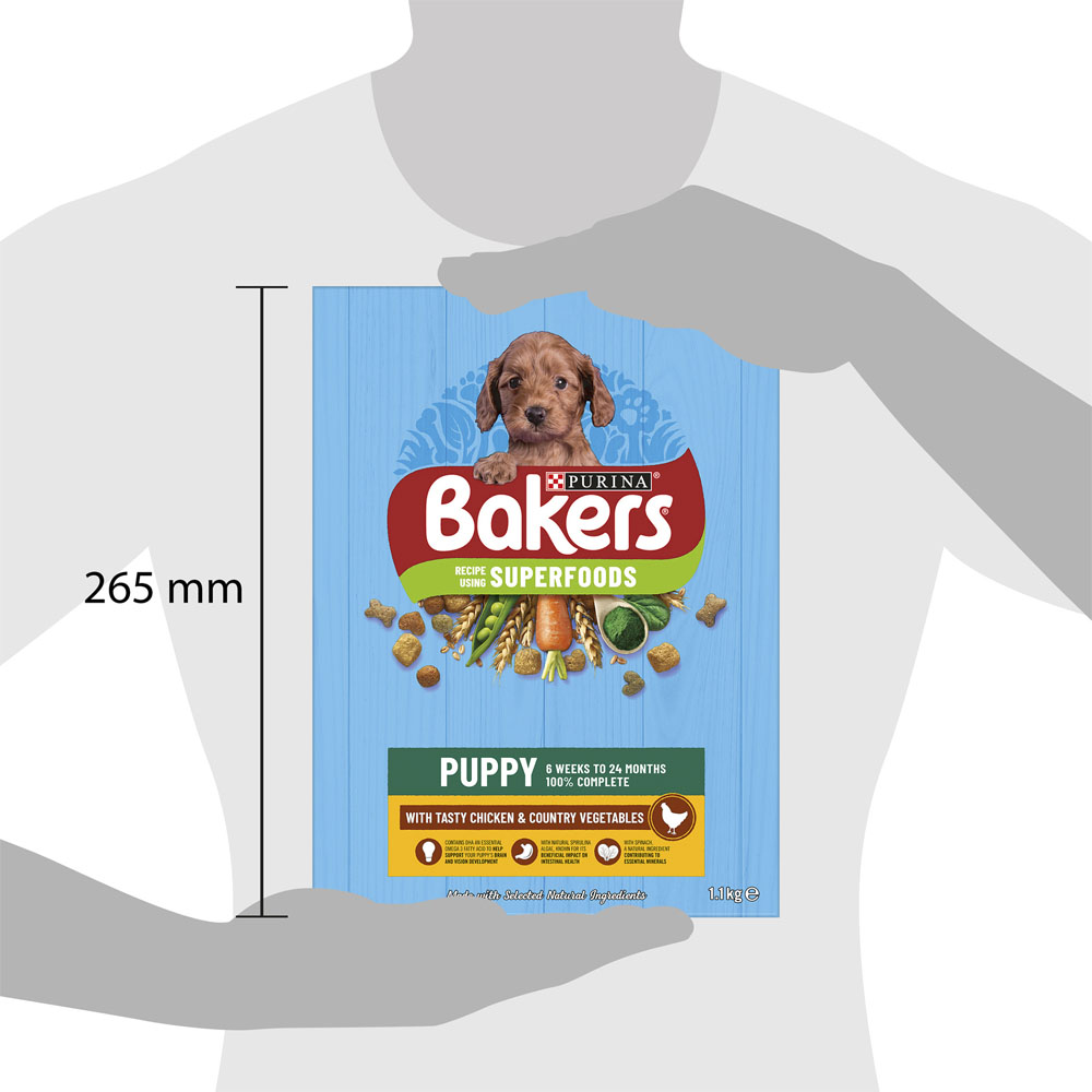 Bakers Puppy Dry Dog Food Chicken and Veg 1.1kg Image 5