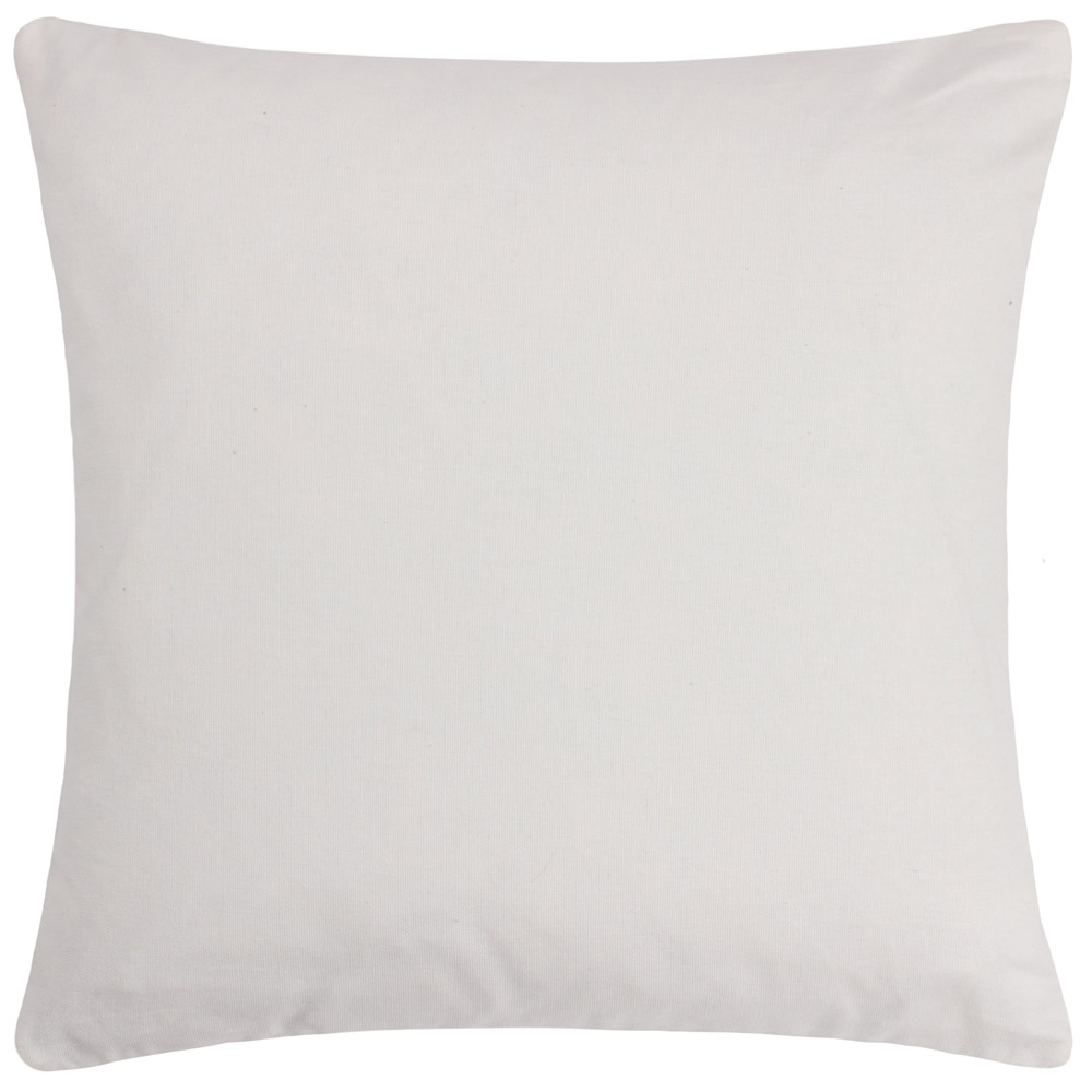 furn. Anjo Natural Multicolour Geometric Crewel Cushion Image 3