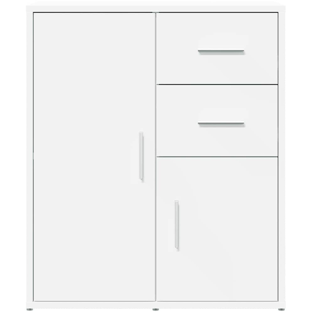 vidaXL 2 Door 2 Drawer White Sideboard Image 5