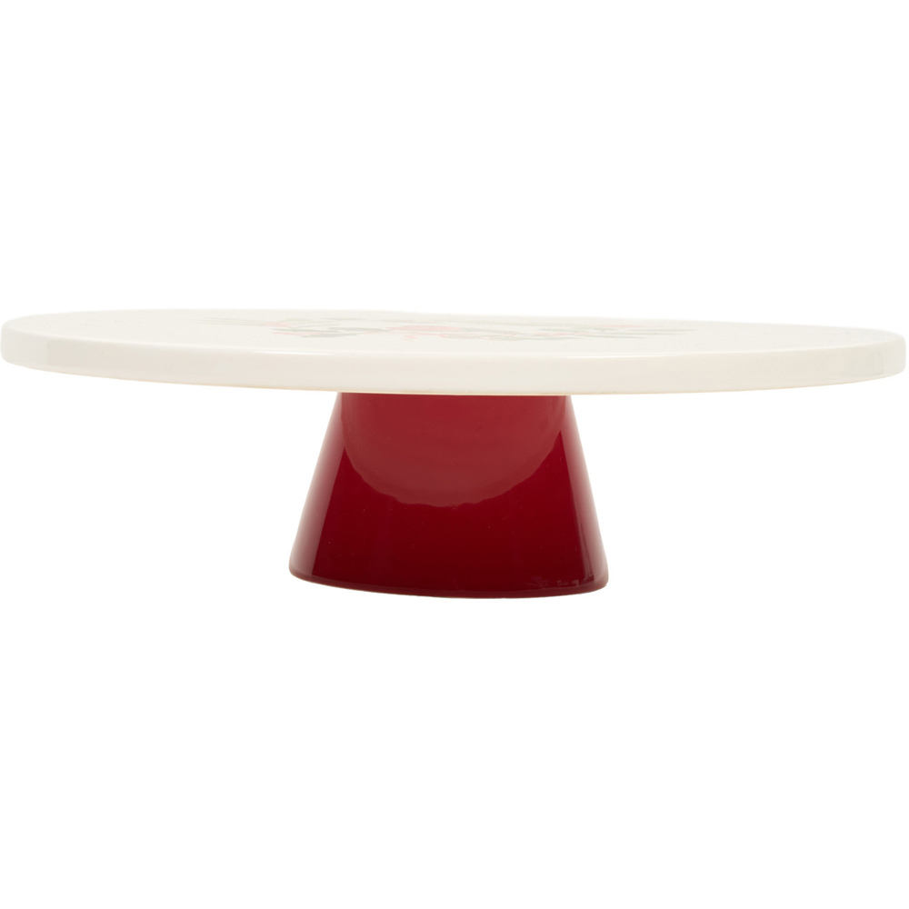 Festive Robin Cake Stand Cream Image 3