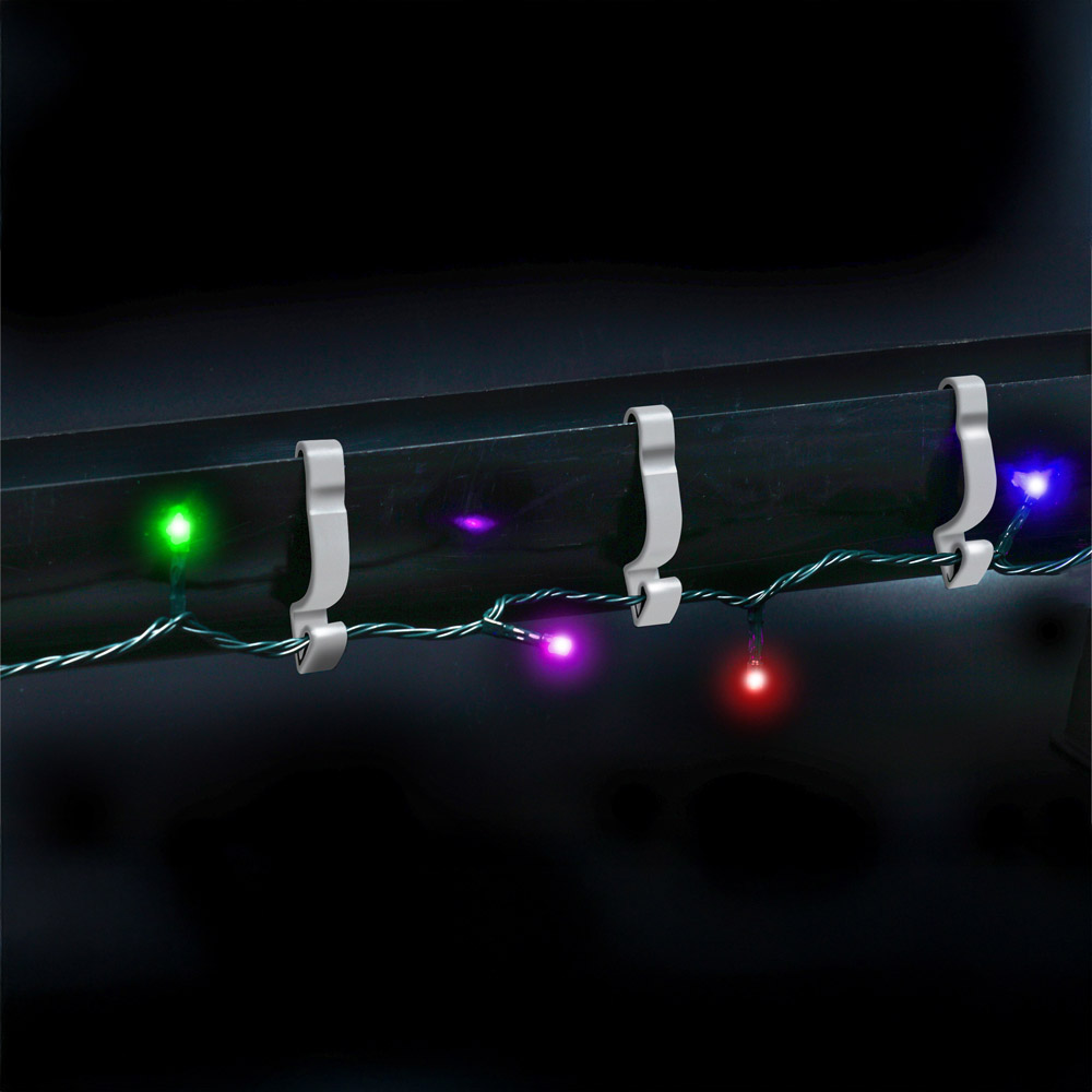 Xmas Haus White 16 Piece Gutter Hook Set Image 2