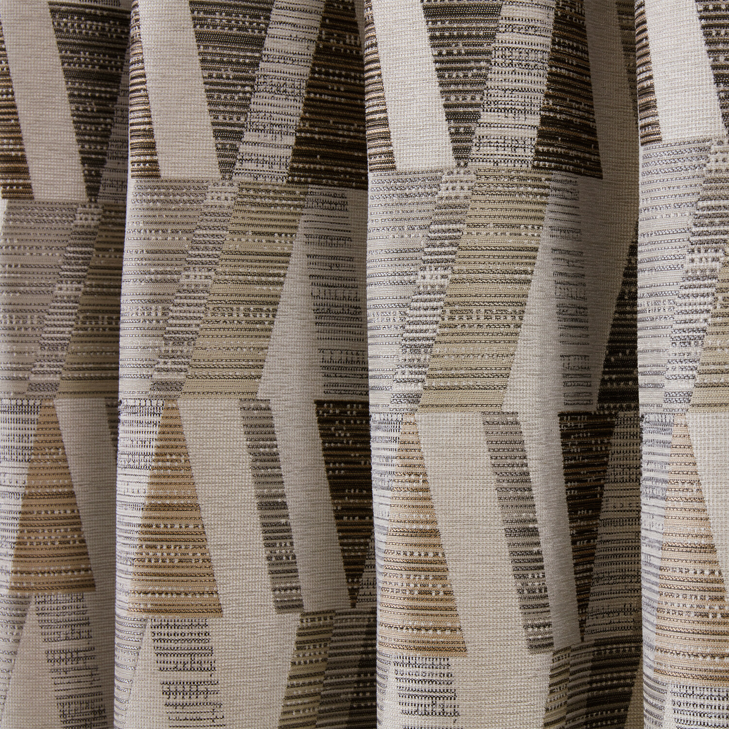 Indiana Geo Jacquard Curtain - Multicolour / 168cm / 183cm Image 4