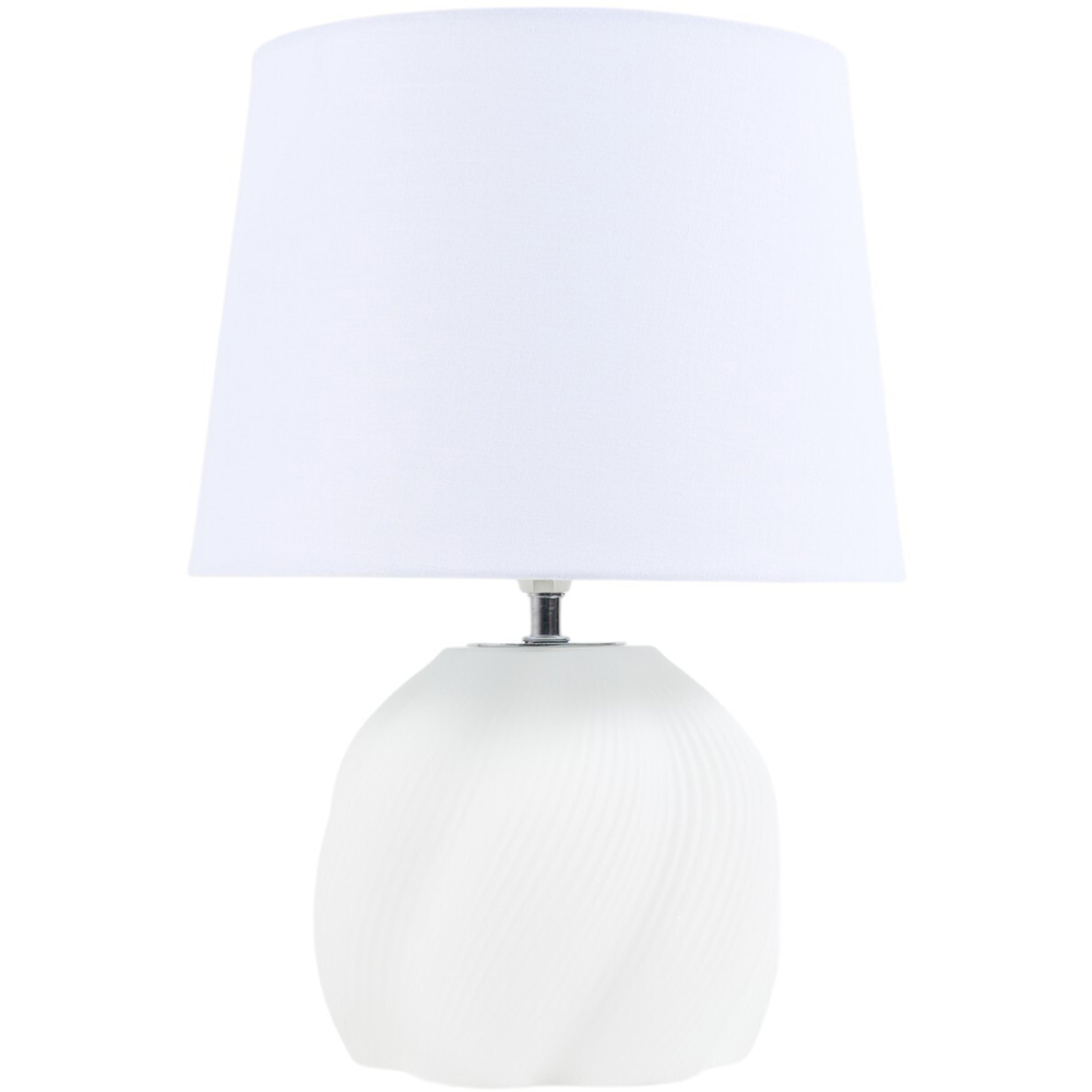 Millie Glass Table Lamp - White Image 1