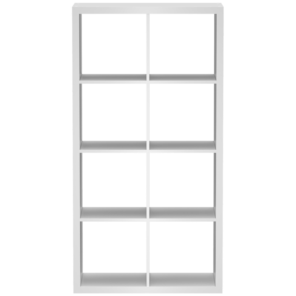Clever Cube 8 Shelf White Storage Unit Image 3