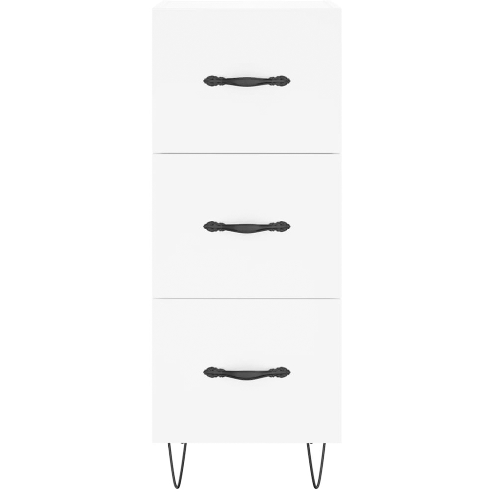 vidaXL 3 Drawer White Slim Sideboard Image 6