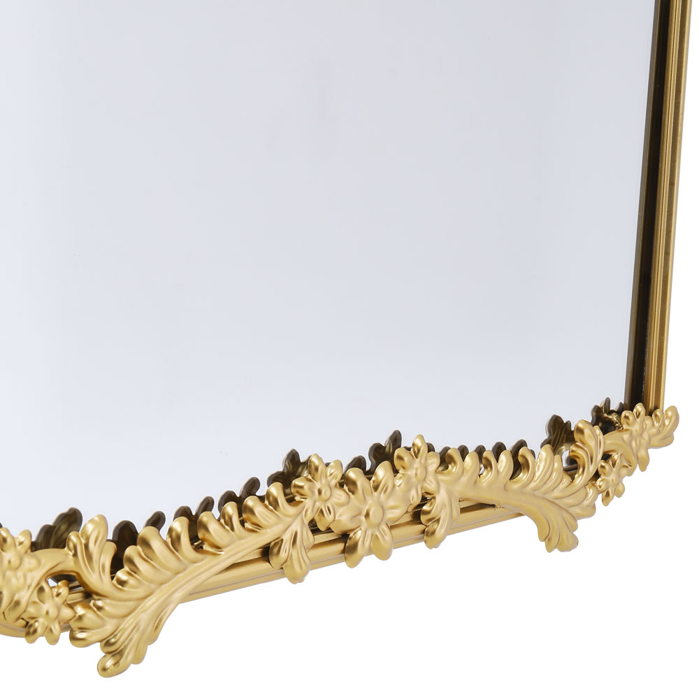 Living and Home Gold Metal Wall Mirror 170 x 60cm Image 4