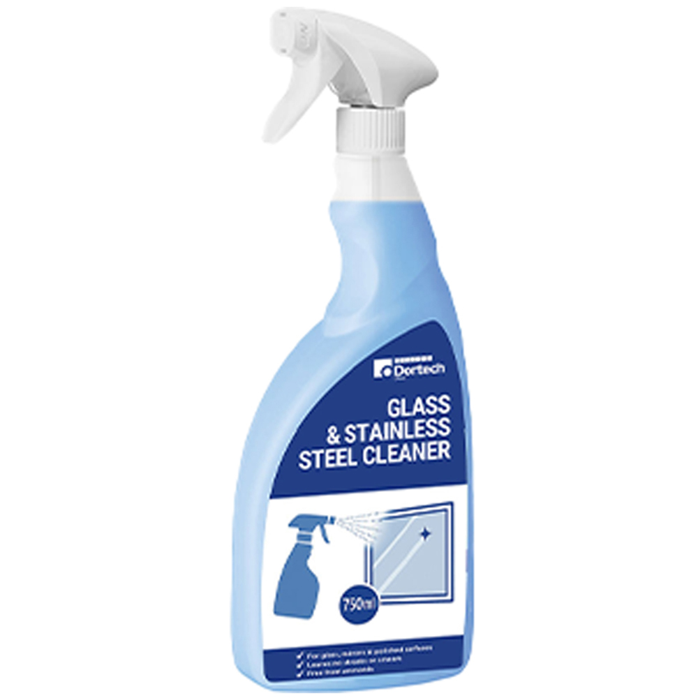Dortech Direct Glass and Stainless Steel Cleaner Spray 750ml 3 Pack Image 2